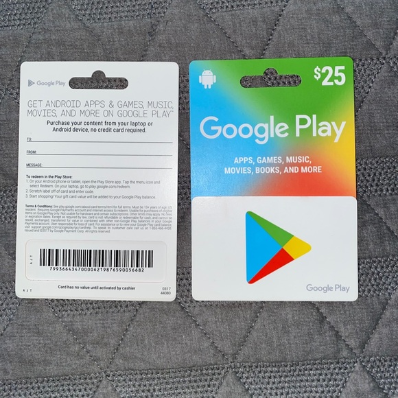 Google Play Other Brand New Google Play Store Cards 25 Poshmark